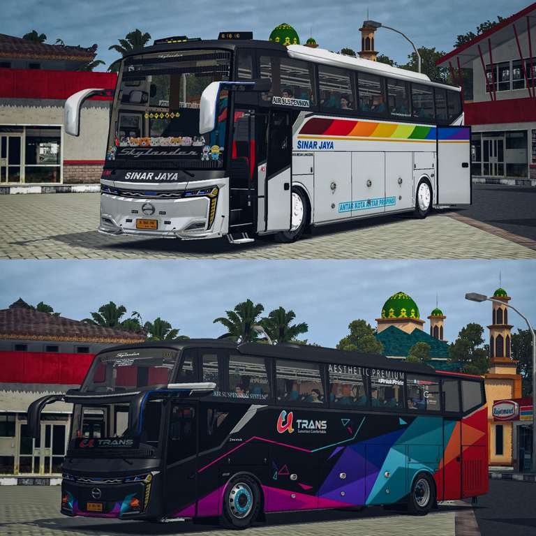 (FULL BUNDLING) Bussid MOD Skylander R25 - LazyModTeam